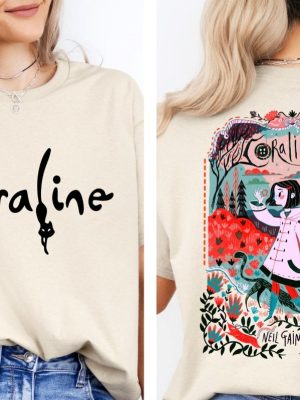 Coraline T Shirt Spooky Movie Halloween Shirt Halloween Coraline Tee Spooky Coraline Doll Sweatshirt revetee 4