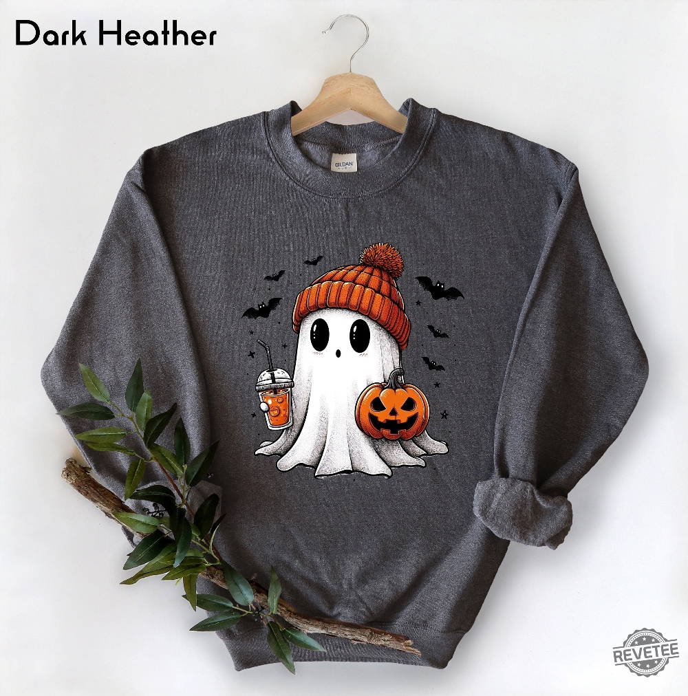 Halloween Cute Ghost Sweatshirt Halloween Pumpkin Spice Sweatshirt Halloween Costume