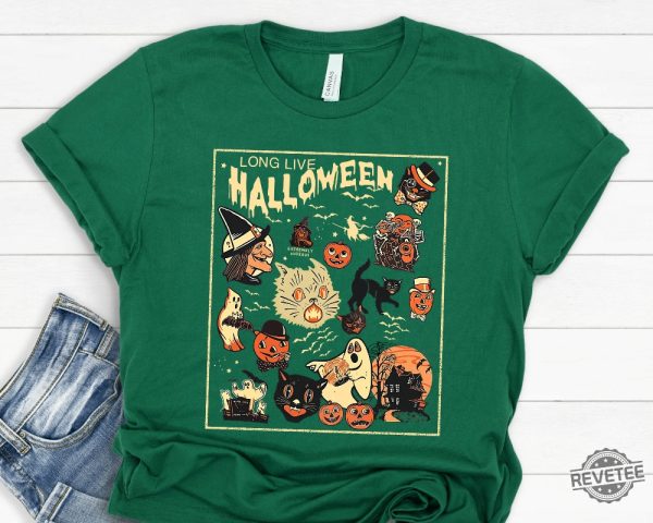 Retro Halloween Shirt Long Live Halloween Vintage Halloween Shirt Retro Halloween Spirit Halloween revetee 1