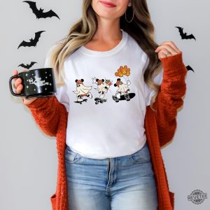 Disney Halloween Mickey Ghost Skateboarding Shirt Spooky Season Shirt Halloween Disney Shirt revetee 2