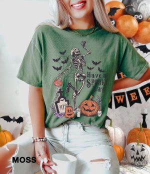 Have A Spooky Day T Shirt Halloween Shirt Gift For Halloween Iprintasty Halloween Skeleton Fall Halloween revetee 2