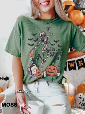 Have A Spooky Day T Shirt Halloween Shirt Gift For Halloween Iprintasty Halloween Skeleton Fall Halloween revetee 2