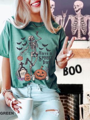 Have A Spooky Day T Shirt Halloween Shirt Gift For Halloween Iprintasty Halloween Skeleton Fall Halloween revetee 4