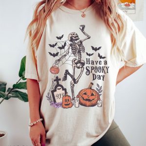 Have A Spooky Day T Shirt Halloween Shirt Gift For Halloween Iprintasty Halloween Skeleton Fall Halloween revetee 5