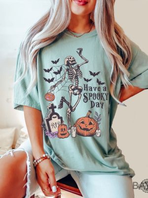 Have A Spooky Day T Shirt Halloween Shirt Gift For Halloween Iprintasty Halloween Skeleton Fall Halloween revetee 6