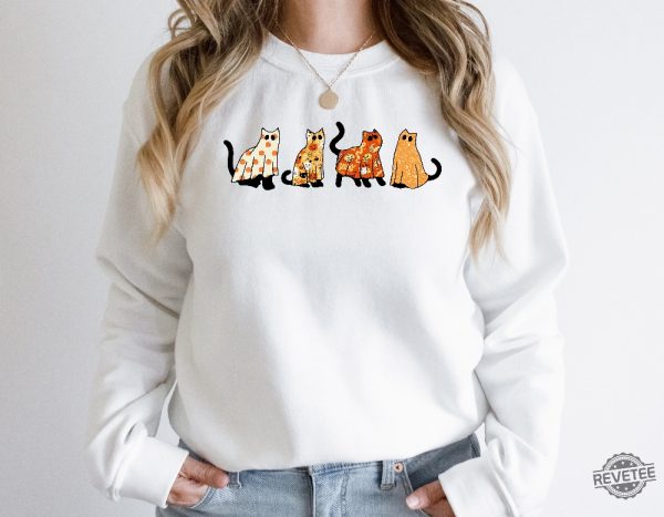 Halloween Shirt Halloween Shirt Halloween Cat Shirt Cat Lover Shirt Disney Halloween Sweatshirt revetee 2