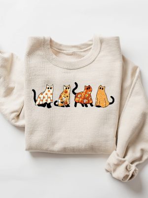 Halloween Shirt Halloween Shirt Halloween Cat Shirt Cat Lover Shirt Disney Halloween Sweatshirt revetee 5