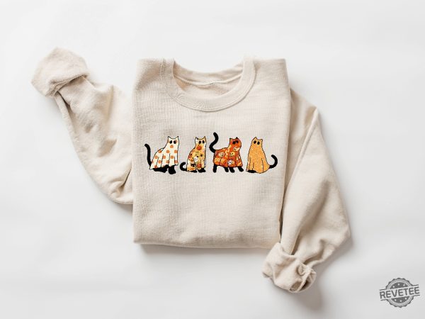 Halloween Shirt Halloween Shirt Halloween Cat Shirt Cat Lover Shirt Disney Halloween Sweatshirt revetee 5