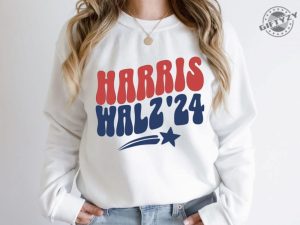 Retro Kamala Political Shirt Harris Walz 24 Sweatshirt Kamala Harris Women Hoodie Tim Walz Tshirt Election 2024 First Female Support Shirt giftyzy 5