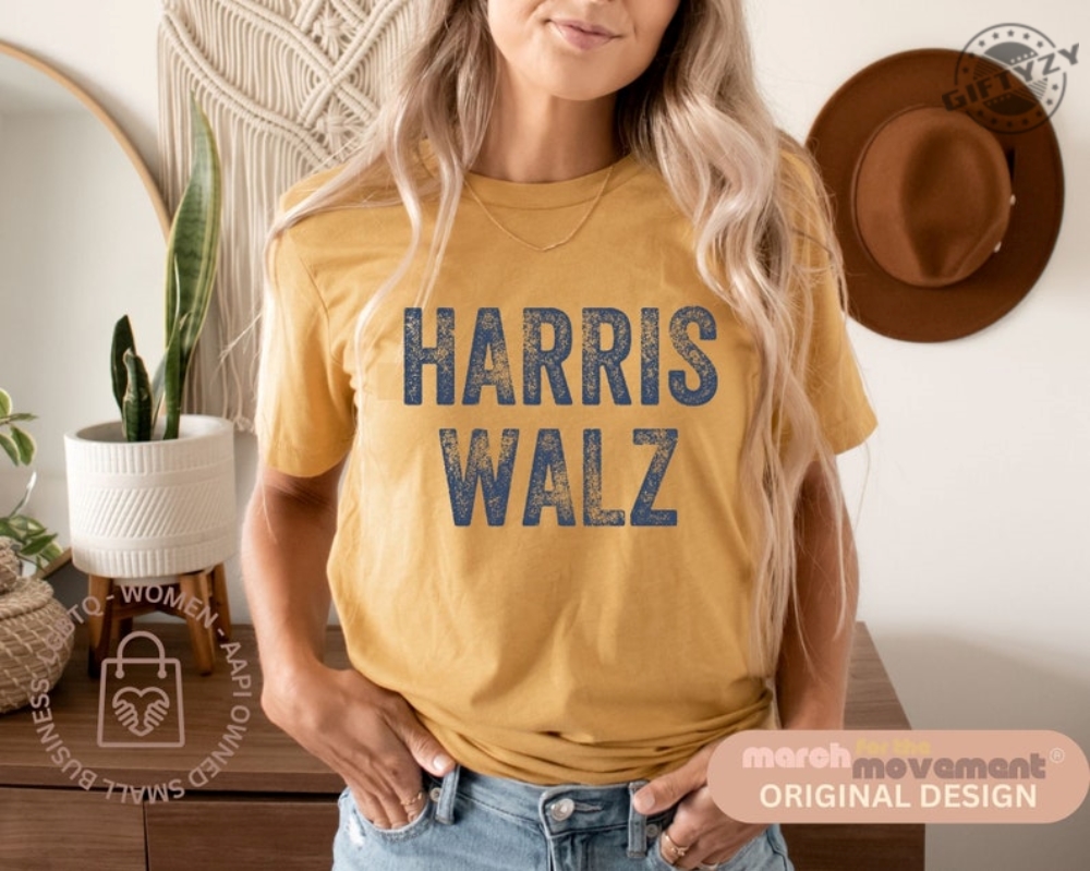 Harris Walz Vintage Shirt Harris Walz 2024 Hoodie Kamala Sweatshirt Womenowned Business Rally Shirt