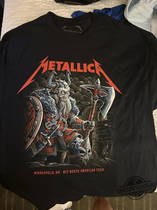 Metallica Minneapolis Shirt Metallica Official Minneapolis 8 16 Night One T Shirt trendingnowe 1