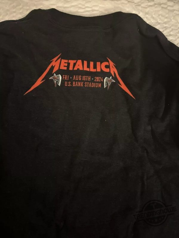 Metallica Minneapolis Shirt Metallica Official Minneapolis 8 16 Night One T Shirt trendingnowe 2