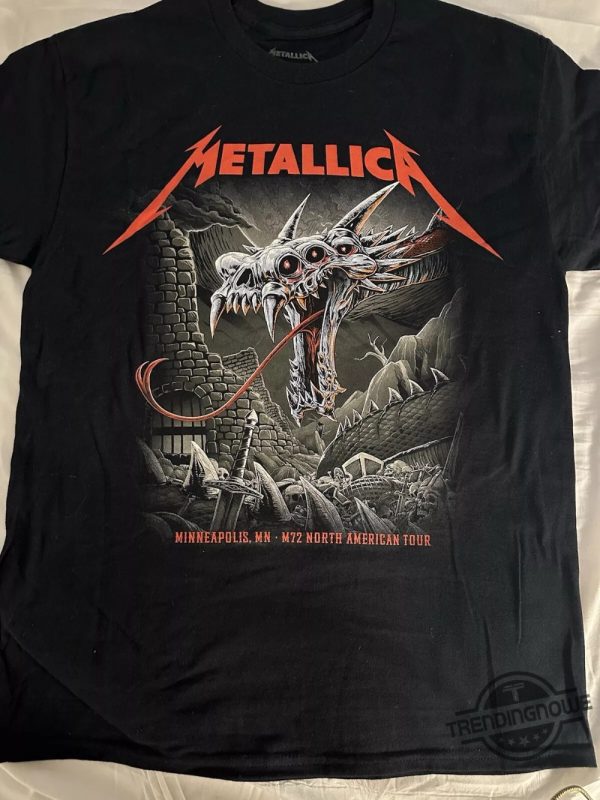 Metallica Minneapolis Shirt Metallica Minneapolis Exclusive Shirt Metallica Official Minneapolis Night T Shirt trendingnowe 1