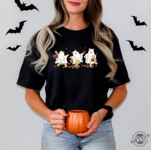 Halloween Winnie The Pooh Ghost Tshirt Spooky Season Sweatshirt Halloween Womens Hoodie Cute Fall Autumn Leaf Shirt giftyzy 6