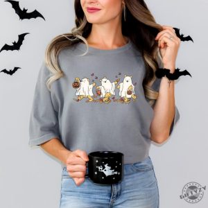 Halloween Winnie The Pooh Ghost Tshirt Spooky Season Sweatshirt Halloween Womens Hoodie Cute Fall Autumn Leaf Shirt giftyzy 7