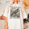 Funny Crows Before Bros Vintage Crow Shirt Vintage Raven Sweatshirt Goblincore Witchy Hoodie Halloween Tshirt Dark Academia Clothing giftyzy 6
