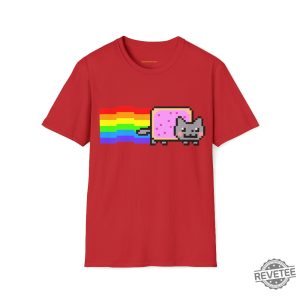 Custom Cute Kawaii Anime Manga Videogame Personalized Gamer Nyan Cosplay Kawaii Poptart Cat Unisex Shirt revetee 4