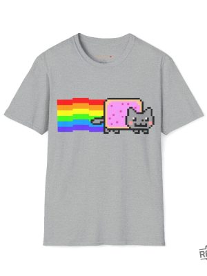 Custom Cute Kawaii Anime Manga Videogame Personalized Gamer Nyan Cosplay Kawaii Poptart Cat Unisex Shirt revetee 5