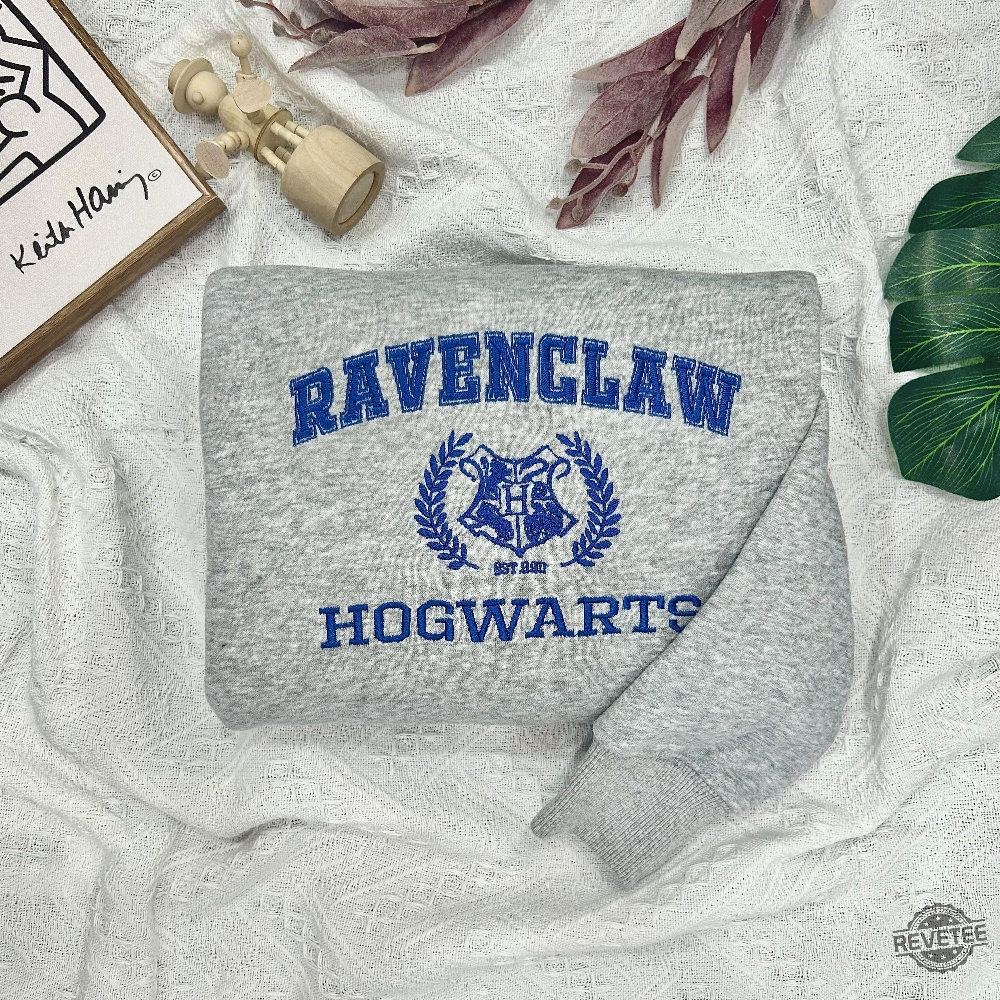 Harry Potte Embroidered Shirt Hogwarts Witchcraft And Wizardry Sweatshirt Gryffindor Sweater