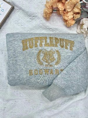 Harry Potte Embroidered Shirt Hogwarts Witchcraft And Wizardry Sweatshirt Gryffindor Sweater revetee 7