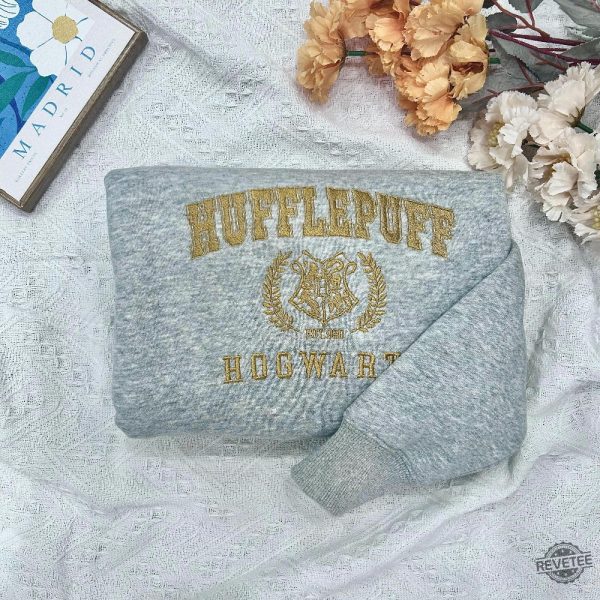 Harry Potte Embroidered Shirt Hogwarts Witchcraft And Wizardry Sweatshirt Gryffindor Sweater revetee 7