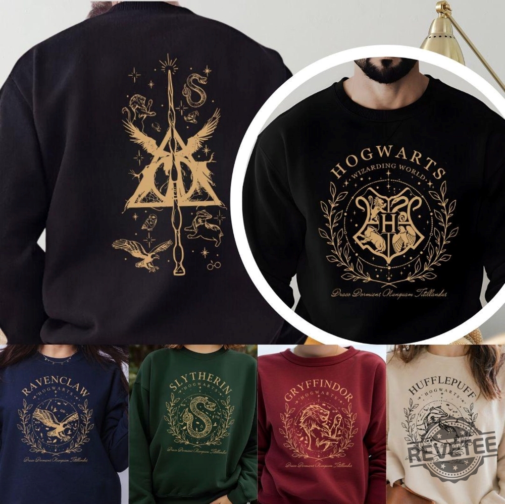 Harry Potter Shirt House Slytherin Shirt Gryffindor Shirt Ravenclaw Shirt Hufflepuff Shirt Gryffindor Sweater