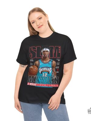 Ja Morant Memphis Grizzlies Slam Cover Tee Shirt Ja Morant Shirt revetee 2