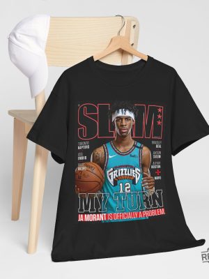 Ja Morant Memphis Grizzlies Slam Cover Tee Shirt Ja Morant Shirt revetee 3