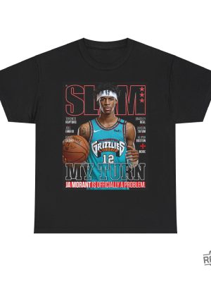 Ja Morant Memphis Grizzlies Slam Cover Tee Shirt Ja Morant Shirt revetee 4