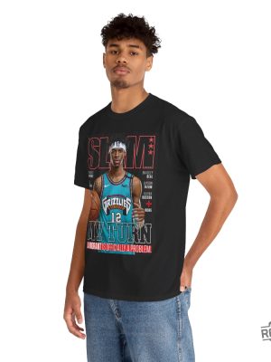 Ja Morant Memphis Grizzlies Slam Cover Tee Shirt Ja Morant Shirt revetee 5