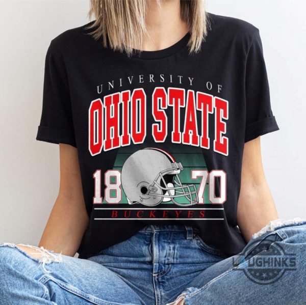 retro university of ohio state buckeyes sweatshirt t shirt hoodie est 1870