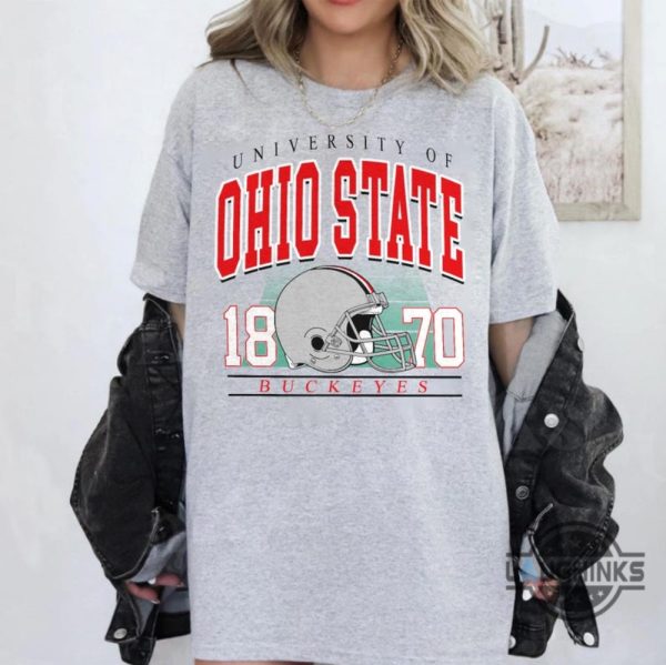 retro university of ohio state buckeyes sweatshirt t shirt hoodie est 1870