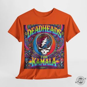 Deadheads For Kamala Shirt Grateful Dead Fans Supporting Kamala Harris For President In 2024 Psychedelic Trippy Shirt giftyzy 2