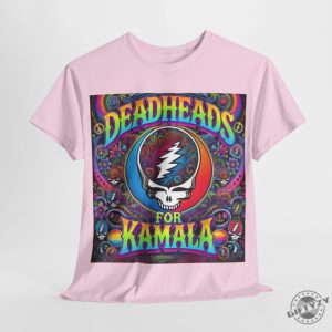 Deadheads For Kamala Shirt Grateful Dead Fans Supporting Kamala Harris For President In 2024 Psychedelic Trippy Shirt giftyzy 3