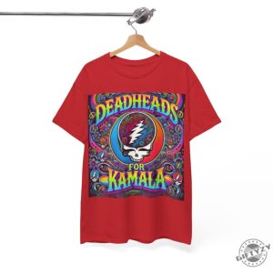 Deadheads For Kamala Shirt Grateful Dead Fans Supporting Kamala Harris For President In 2024 Psychedelic Trippy Shirt giftyzy 6