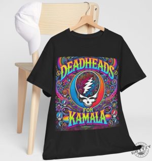 Deadheads For Kamala Shirt Grateful Dead Fans Supporting Kamala Harris For President In 2024 Psychedelic Trippy Shirt giftyzy 9