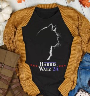 Harris Walz Shirt Cat Ladies For Cat Owners Kamala Gift giftyzy 2