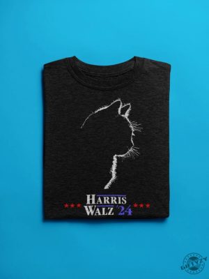 Harris Walz Shirt Cat Ladies For Cat Owners Kamala Gift giftyzy 4