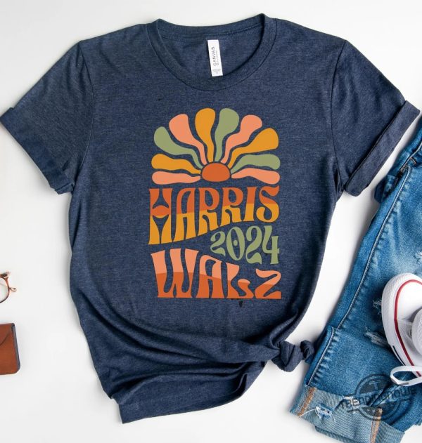 Harris Walz Shirt Harris Walz 2024 T Shirt Tim Walz Shirt Democrat Shirt Vote Blue Liberal Feminist Shirt Harris Walz 2024 Tee trendingnowe 3