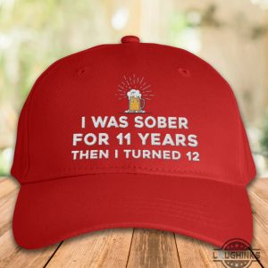 i was sober for 11 years then i turned 12 embroidered baseball hat