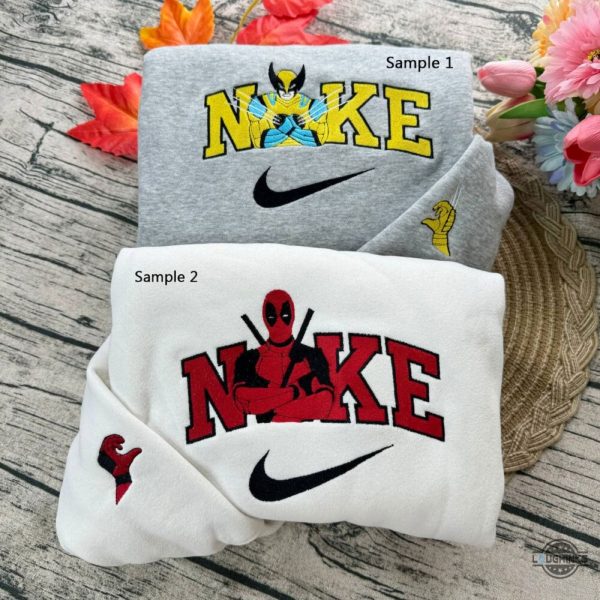 deadpool x wolverine embroidered sweatshirt t shirt hoodie matching gift for best friends couples marvel fans laughinks 1