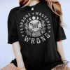 Fearsome Wretched Wrong Shirt White Witchy Crystal Ball Whos Afraid Of Little Old Me Tshirt Graphic Tee Ttpd Merch trendingnowe 1