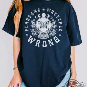 Fearsome Wretched Wrong Shirt White Witchy Crystal Ball Whos Afraid Of Little Old Me Tshirt Graphic Tee Ttpd Merch trendingnowe 2