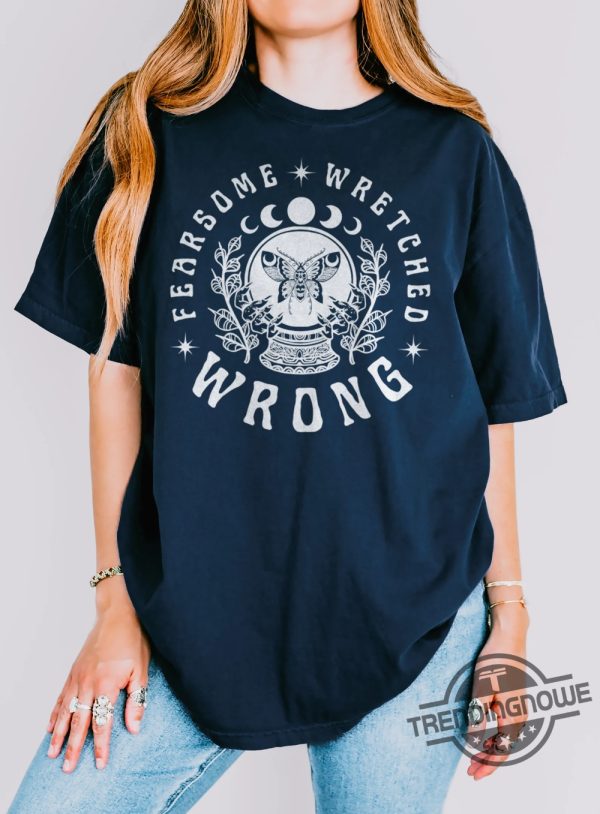 Fearsome Wretched Wrong Shirt White Witchy Crystal Ball Whos Afraid Of Little Old Me Tshirt Graphic Tee Ttpd Merch trendingnowe 2