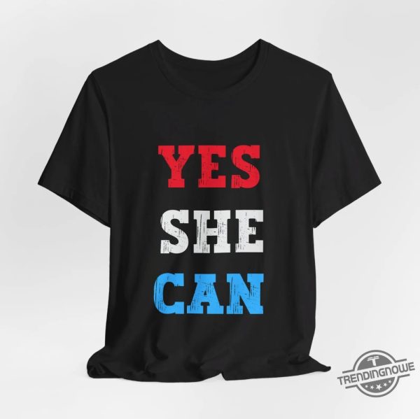 Yes She Can Shirt V2 Kamala Harris Shirt Kamala 2024 Tee Harris For President Sweatshirt Harris Shirt First Female President trendingnowe 2