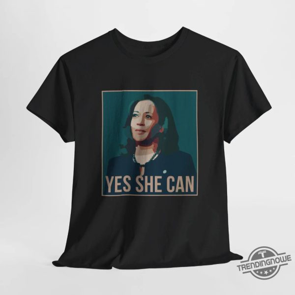 Yes She Can Shirt V4 Kamala Harris Shirt Kamala 2024 Tee Harris For President Sweatshirt Harris Shirt First Female President trendingnowe 3