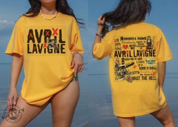 Avril Lavigne Music Song Title Shirt giftyzy 1