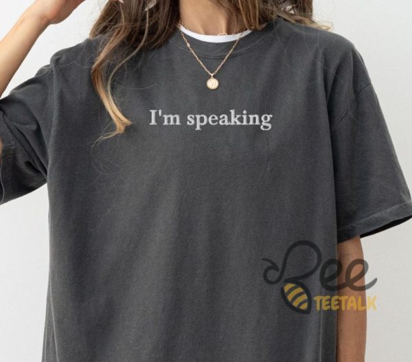 kamala harris im speaking embroidered t shirt sweatshirt hoodie