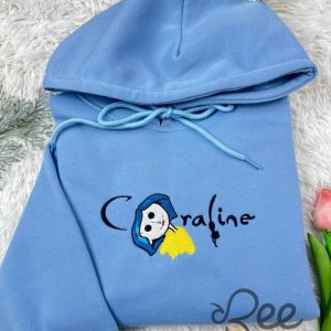 coraline embroidered sweatshirt t shirt hoodie