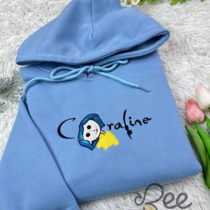 coraline embroidered sweatshirt t shirt hoodie